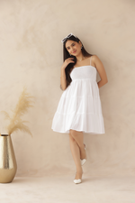Load image into Gallery viewer, Celeste White Mini Dress