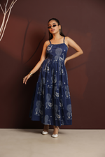 Load image into Gallery viewer, Peacock Bloom Maxi Dress