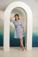 Load image into Gallery viewer, Classic Stripe Mini Dress