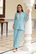 Load image into Gallery viewer, Blue Essence Cotton Cord-Set