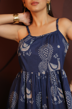 Load image into Gallery viewer, Peacock Bloom Maxi Dress