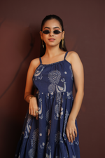 Load image into Gallery viewer, Peacock Bloom Maxi Dress