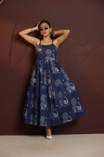 Load image into Gallery viewer, Peacock Bloom Maxi Dress