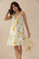 Load image into Gallery viewer, Tropical Bloom Mini Dress