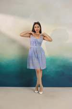 Load image into Gallery viewer, Blueberry Pop Mini Dress