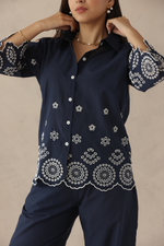 Load image into Gallery viewer, NAVY MUSE SHIRT