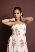 Load image into Gallery viewer, Rose Garden Strapless Dress