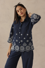 Load image into Gallery viewer, NAVY MUSE SHIRT