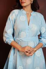 Load image into Gallery viewer, Sky Bloom Mini Dress