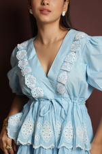 Load image into Gallery viewer, Ocean Breeze Ruffle Dress