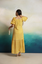 Load image into Gallery viewer, Daisy Check Midi Dress