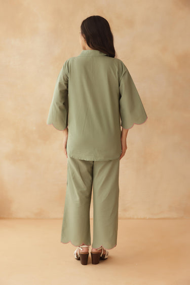 Garden Melody Co-ord Set-Green