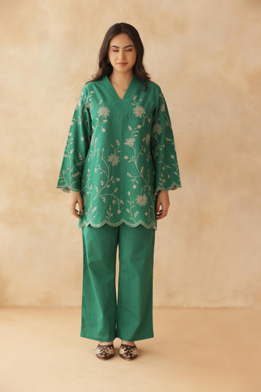 Emerald Bloom Co-ord Set