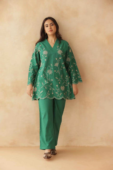 Emerald Bloom Co-ord Set