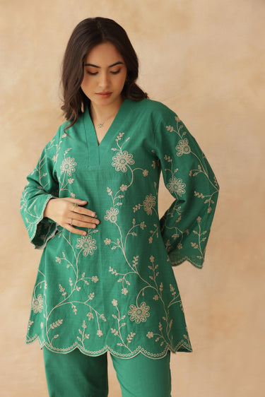 Emerald Bloom Co-ord Set