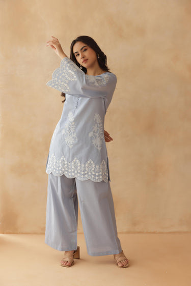 Misty Blue Co-ord Set
