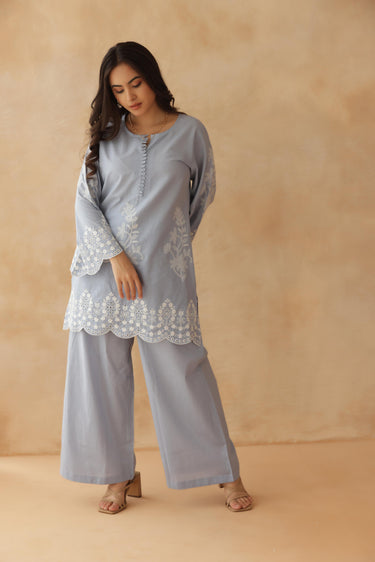 Misty Blue Co-ord Set