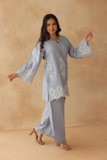 Misty Blue Co-ord Set