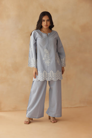 Misty Blue Co-ord Set