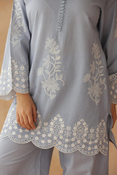 Misty Blue Co-ord Set