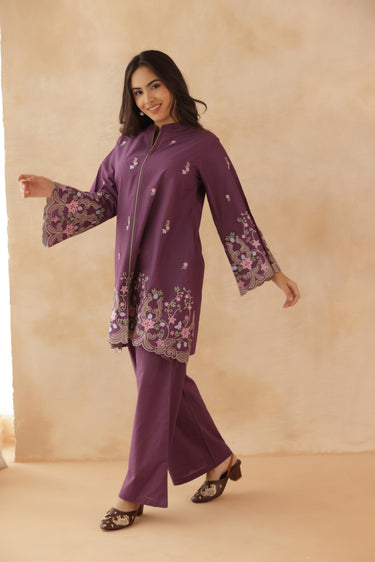 Plum Petals Co-ord Set