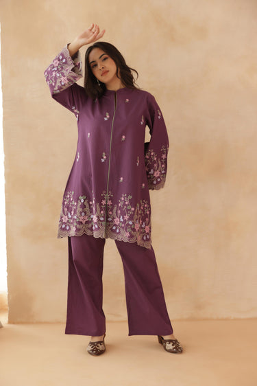 Plum Petals Co-ord Set