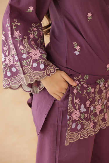 Plum Petals Co-ord Set