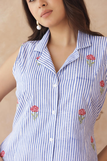 Rosé Stripe Dress