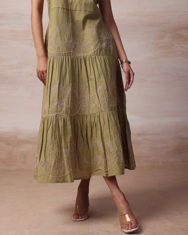 Sage Glow Dress