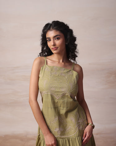 Sage Glow Dress