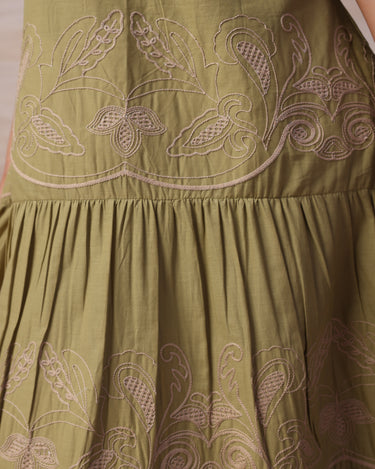 Sage Glow Dress