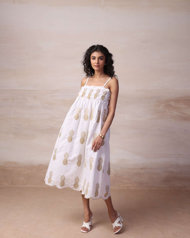 Pineapple Daze Midi Dress