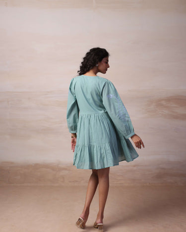Sage Whisper Mini Dress