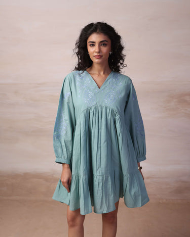 Sage Whisper Mini Dress
