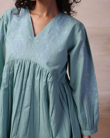 Sage Whisper Mini Dress