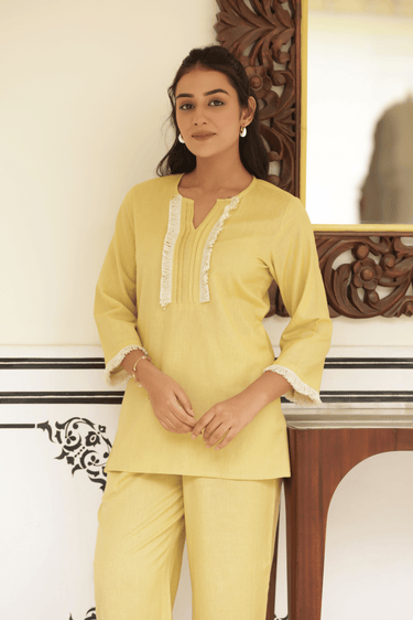 Yellow Essence Cotton Cord-Set