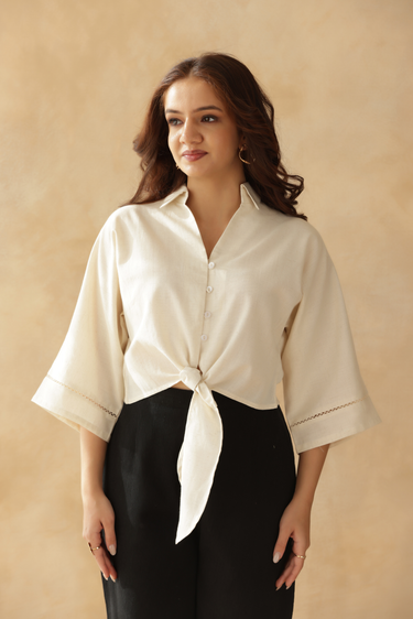 Natural Muse Tie Shirt