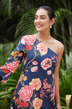 Load image into Gallery viewer, Navy Fleur CO-ORD SET
