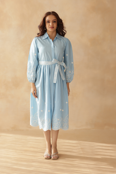 Bluebell Grace Shirt Dress
