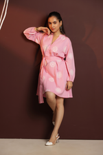 Load image into Gallery viewer, PETAL BLUSH MINI DRESS
