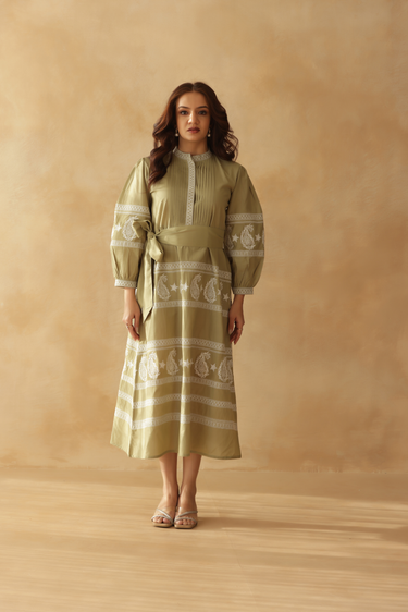 Noor-E-Olive Dress