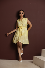 Load image into Gallery viewer, LEMON CHARM MINI DRESS
