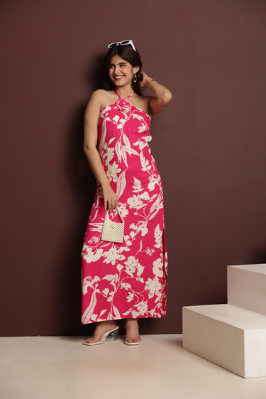 Island Aura Halter Maxi