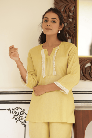 Yellow Essence Cotton Cord-Set