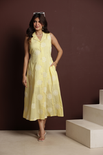 Load image into Gallery viewer, LEMON BLISS MAXI DRESS
