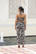 Load image into Gallery viewer, BLACK TROPICAL CO-ORD SET
