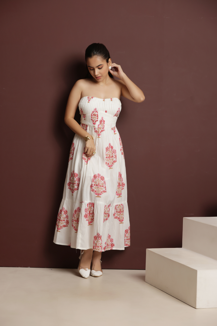 Rose Garden Strapless Dress