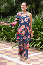 Load image into Gallery viewer, Navy Fleur CO-ORD SET
