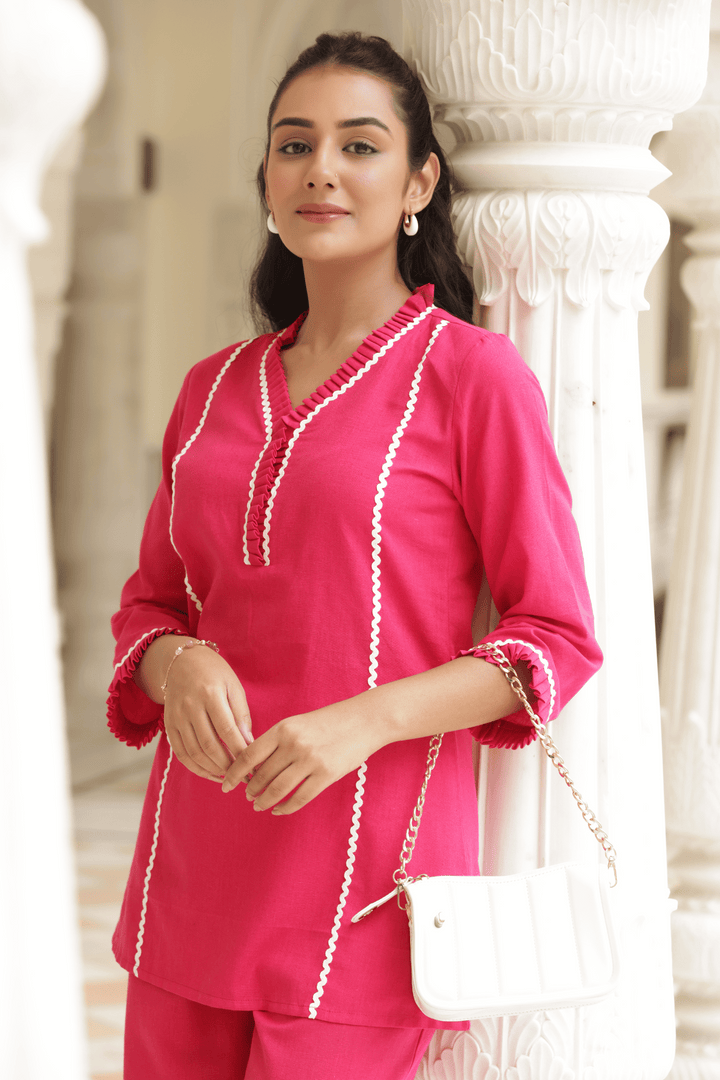Roseate Cotton Cord-Set