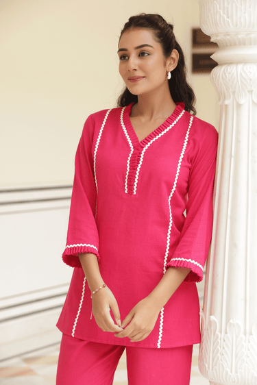 Roseate Cotton Cord-Set